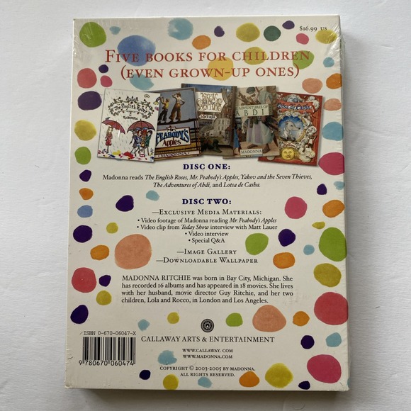 Madonna 5 Children's Books Read by Madonna (2005, CD, 2 Disc Set) - Picture 2 of 2